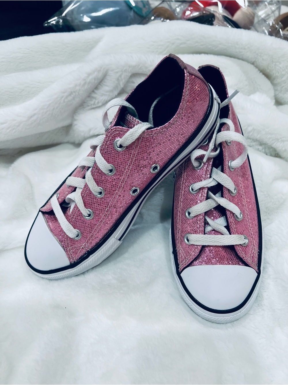 Pink Glitter Low-Top Girls Allstar Converse girls Sneakers